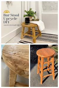 Bar Stool Upcycle: From Drab to Fab New Bathroom Accessory — PositivelySTRONG