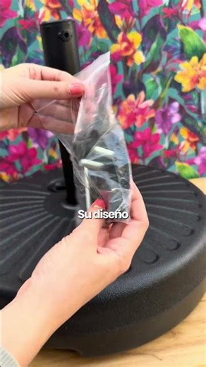 Contrapeso Rellenable Base Circular para Sombrilla Waggs | Apto para Sombrillas Rectas