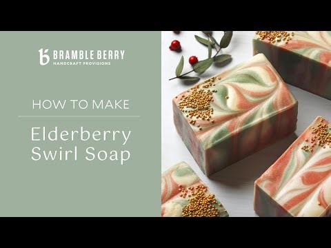 How to Make Elderberry Swirl Soap - Linear Swirl Holiday Soap | Bramble Berry