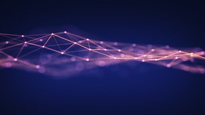 Technology Network Background.