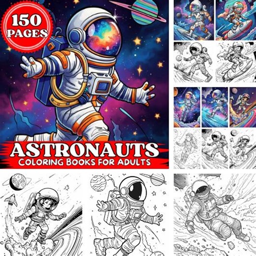 Space Coloring Pages Bundle | Planets, Astronaut, Rockets, Galaxy Printable Coloring Book for Kids | Outer Space Activity | Digital Download - Etsy