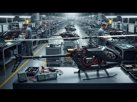 Inside the RC Helicopter Factory | Real Manufacturing Process from Start to Finish