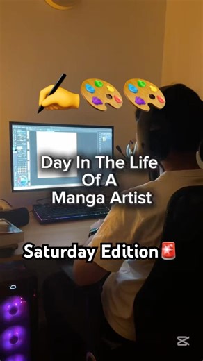 Day In The Life Of Manga Artist #manga #dayinmylife #drawing