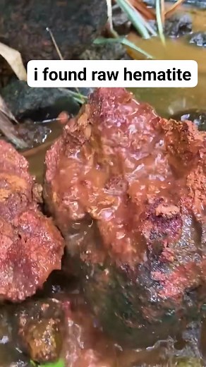 i found raw hematite, cracking deep red #gemhunting #rockhunting #gemstone #crystalfinding #naturetreasure #gemdiscovery #mineralhunter #crystaladdict #gemlover #naturalstone #geologyfun #rawgemstone #gemcollecting #gemvibes #earthtreasure | Gemstone hunter