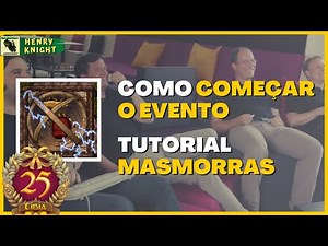 TIBIA 25 ANOS - COMO COMEÇAR O EVENTO - TUTORIAL DA MÁQUINA DO TEMPO - BOSSES