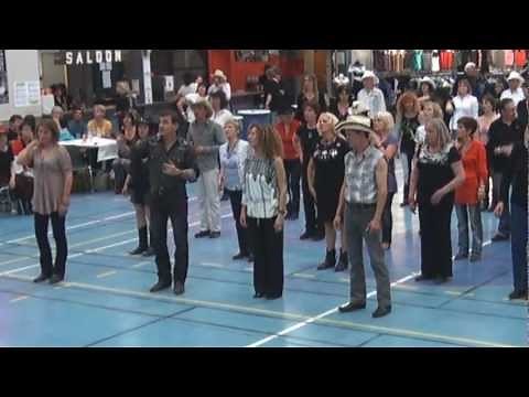 Country Road avec Kate Sala dansant sur sa propre choré, bal country samedi 24 mars 2012 Arizona Kid