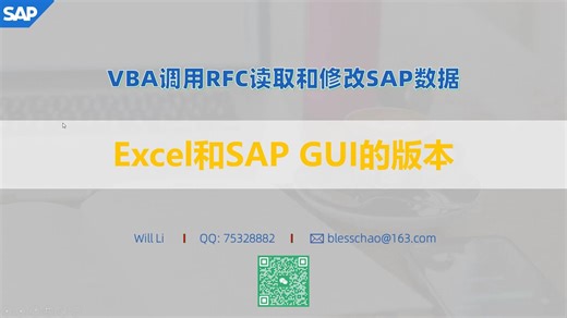 《VBA调用RFC读取和修改SAP数据》04 Excel和SAP GUI的版本