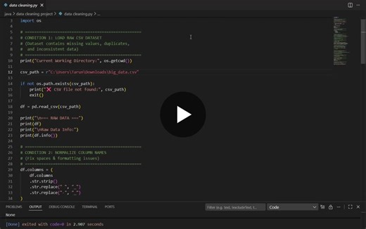 #datascience #datacleaning #incodevision #internship #learningtask | Tarun Upadhyay