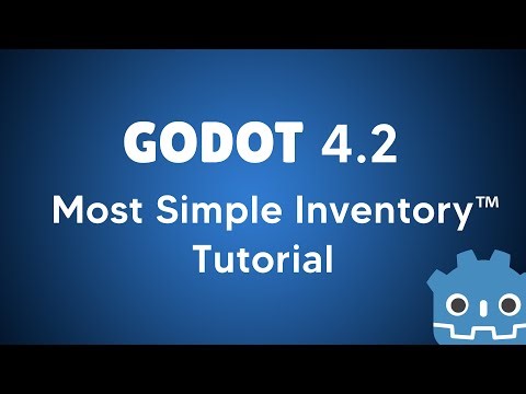 Godot 4.2 Most Simple Inventory (TM) tutorial