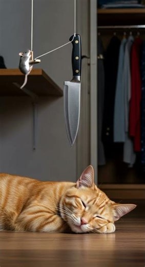 OMG! Cat totally unaware of prank above? Epic reaction caught on camera #cat #funny #pets