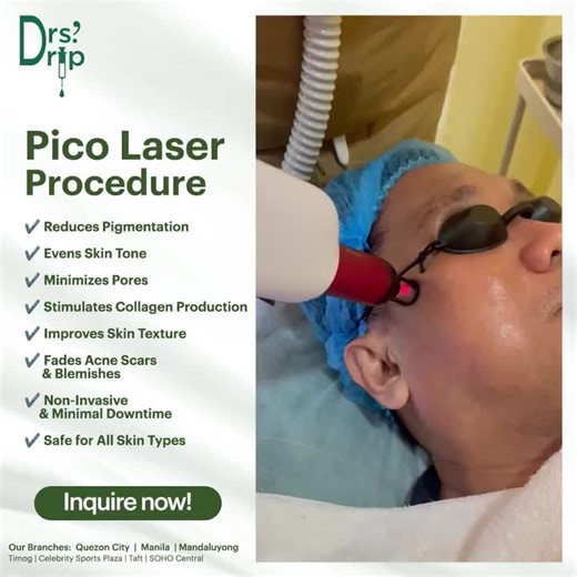 𝗥𝗲𝘃𝗲𝗮𝗹 𝗬𝗼𝘂𝗿 𝗥𝗮𝗱𝗶𝗮𝗻𝗰𝗲 𝘄𝗶𝘁𝗵 𝗣𝗶𝗰𝗼 𝗟𝗮𝘀𝗲𝗿 𝗮𝘁 𝗗𝗿𝘀 𝗗𝗿𝗶𝗽 𝗟𝗼𝘂𝗻𝗴𝗲! Say goodbye to dark spots, acne scars, and uneven skin tone with our advanced Pico Laser Treatment! 💆‍♀️✨ This non-invasive procedure works deep within the skin to give you a brighter, smoother, and more youthful glow with minimal downtime. 𝗕𝗲𝗻𝗲𝗳𝗶𝘁𝘀 𝗼𝗳 𝗣𝗶𝗰𝗼 𝗟𝗮𝘀𝗲𝗿: ✔️ Reduces pigmentation (melasma, sunspots, freckles) ✔️ Brightens & evens out skin tone ✔️ Minimizes pores for 