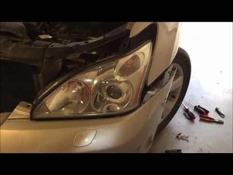 Lexus RX330 headlight assembly and ballast