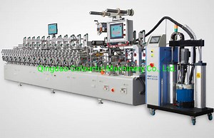 [Hot Item] Clf-PUR350CNC PVC Profile Lamination Indoor Moulding Line Decorative Woodworking Laminating Machine