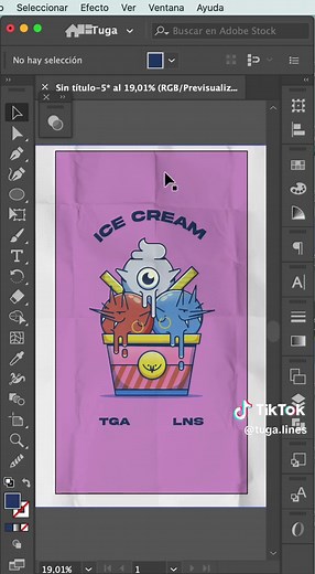 Aqui te enseño agregar una textura de papel a rus ilustraciones en @Adobe Illustrator Si te gusto déjate un ❤️ #texture#papel#vectorart#digitaldraw#artist#wacomart#design