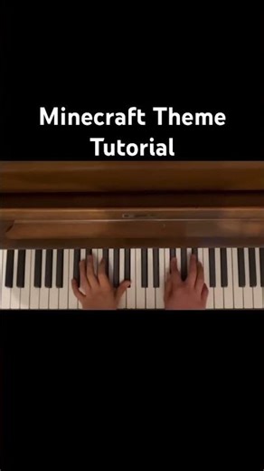 Minecraft Theme Tutorial #piano #pianotutorial #shorts #tutorial #music #pianomusic #minecraft