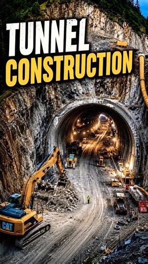 The Amazing Process of Building a Tunnel! #engineering #shorts