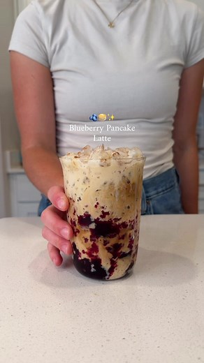 Maine Blueberry Pancake Iced Latte Recipe