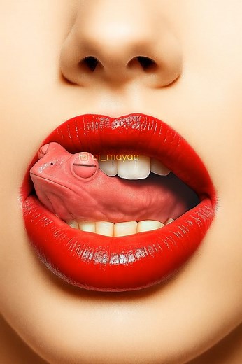 Venu Seven Hues 𝗔𝗜 𝗗𝗜𝗚𝗜𝗧𝗔𝗟 𝗔𝗥𝗧𝗜𝗦𝗧 | 😮CRAZY TONGUE😮 "Ai_generated video" unreal_imaginary visualization check all previous CREATIVE Ai generated works and Ai FUNNY videos..... | Instagram