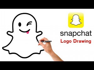 How to Draw the snapchat logo | Snap chat logo step by step | Snap chat logo drawing