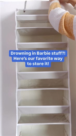 The next few days we are sharing all things…TOY ORGANIZATION!🚂🏀🚕🪀🥏🪁 ‌ ‌If you are anything like us, you just got inundated with a ton of new toys need some help with storing them all! ‌ ‌Yesterday was @lego sets, today is @barbie organization. We love using this back of the door organizer for Barbie organization!If you are lacking in storage space, this isthe perfect solution! A spot for every little thing 🙌🏻 ‌ ‌Over the door organizer: https://urlgeni.us/amzn/doororganizerkids ‌ ‌Narrow