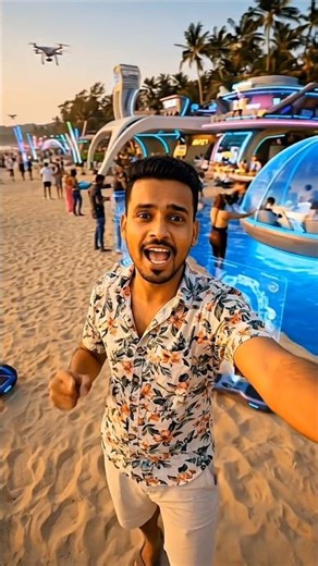 Goa Beach 2050: Future Scene Dekhkar Shock Ho Jaoge 😳 #shorts