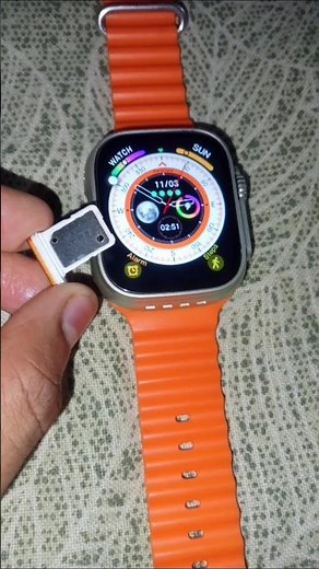 S8 Ultra smart watch ⏱️ main SIM card+Memory card Insert kaise karen 😎