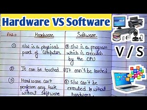 Difference Between Hardware and Software | Hardware vs Software | Hardware and Software in Computer