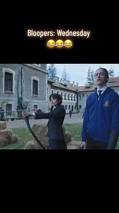 1.8M views · 21K reactions | Bloopers: Wednesday  #blooper #wednesday #jennaortega #luisguzman #gwendolinechristie #series #movie #film #funny #laugh #fy #fyp #foryou #foryoupage #tiktok #viral #viralvideo #fypシ゚viral | Hopper1972 | Facebook