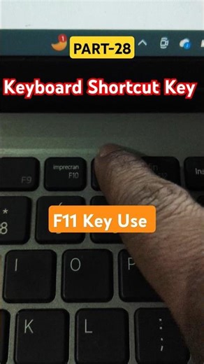 F11 Key Use | Part-28 | Keyboard shortcut tricks | #shorts #keyboard