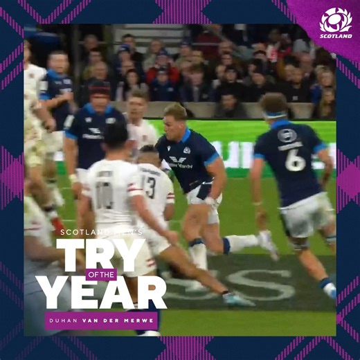 31K views · 2.8K reactions | Your Men's Try of the Year: Duhan van der Merwe  | Scottish Rugby | Facebook