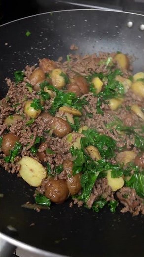 Potato Ground Beef & Kale #Food #homemade