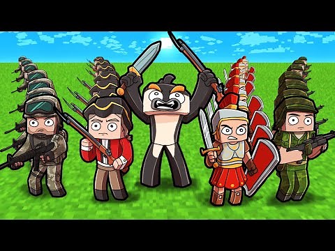 USA MILITARY vs BRITISH EMPIRE vs ANCIENT ROME! (Minecraft)