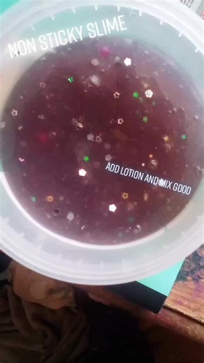 How to make non sticky slime #Fyp #athestic #slime