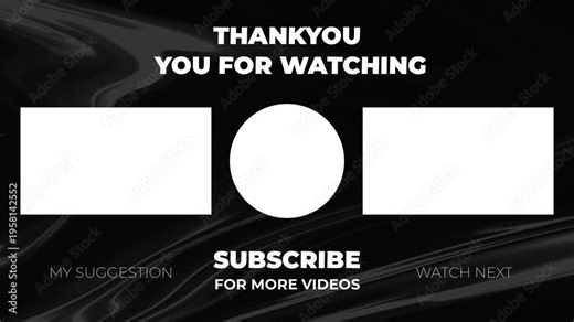 end screen template for video platforms