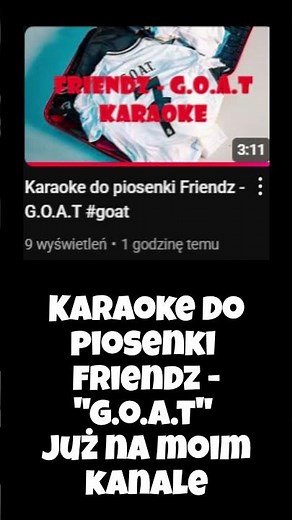 Friendz - "G.O.A.T" karaoke #shorts #goat #czajnik #ostry