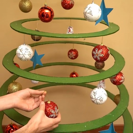879K views · 4K reactions | DIY Hanging Cardboard Christmas Tree | DIY & Crafts | Facebook