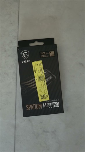 [컴퓨존] [MSI] SPATIUM M480 PRO M.2 NVMe 2280 [1TB] 구매후기