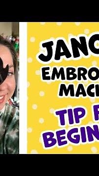 New Janome Embroidery Users Do This