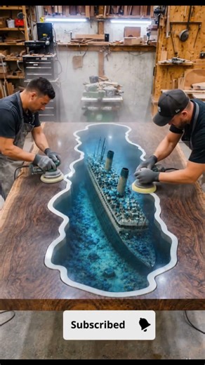 Unsinkable Art: Building the Titanic Resin Table! 🚢