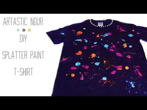 DIY Splatter Paint T shirt