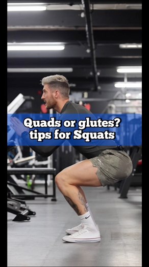 🔥 How to bias your glutes or quads when doing a squatting variation 🔥 💥for glutes we want less knee flexion and more hip flexion to enable us to lengthen the glute on the eccentric and shorten on the concentric ✅💥 for quads we want less hip flexion and more knee flexion, I like to think (make my hamstring touch my Calf) on each rep to allow is to lengthen the quad as much as we can on the eccentric then shorten on the concentric ✅Eccentric - negative part of the reps (one the way down)Concen