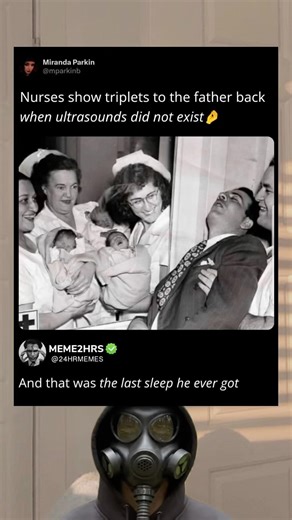 Father sees his triplet’s and reaction was priceless