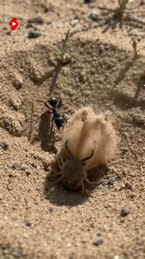 Antlion atau UndurUndur-Perangkap Pasir Paling Mematikan di Dunia Serangga#Antlion#Ant#SmartPredator