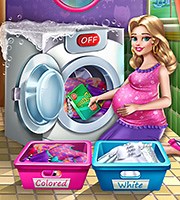 Mommy Washing Clothes