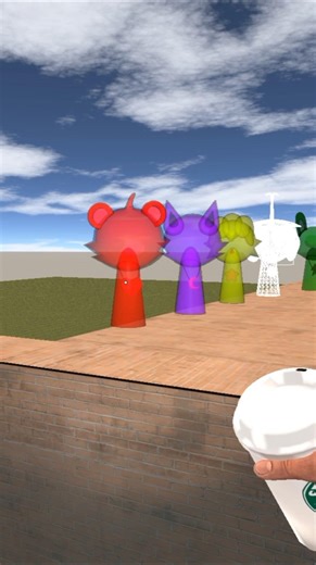 Guess the Sprunki Dogday, Cat Nap, Simon, And rainbow color in maze#gmod #garrymod #shorts