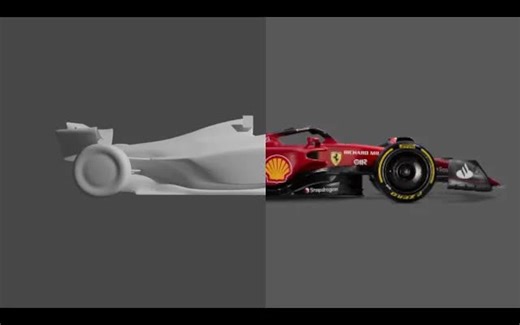 Blender中制作法拉利F1-75无讲解