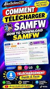COMMENT TÉLÉCHARGER SAMFW / FREE TOOL ?