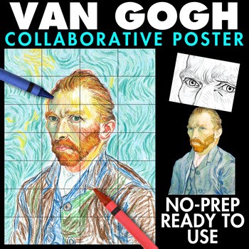 Vincent van Gogh Collaboration Poster Activity Self Portrait Art History Lesson
