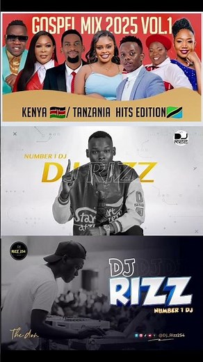 New latest gospel mix 2025 by dj Rizz out now 🔥 featuring goodluck gozbert