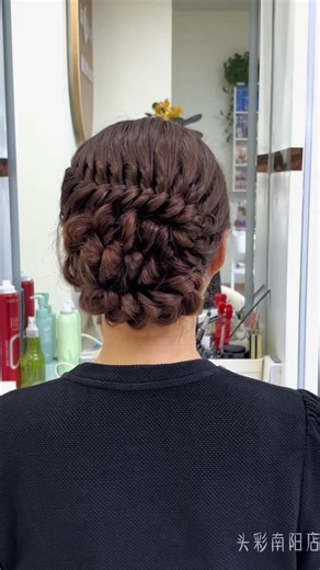 The Most Beautiful Braided Updo You'll See Today ✨ #hairstyle